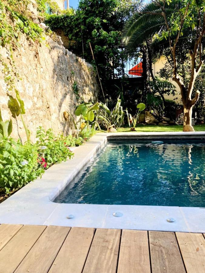 Appartement Lumineux Avec Terrasse Jardin Et Acces Piscine Villefranche-sur-Mer Exterior foto